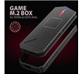 Boitier externe USB-C 3.2 Axagon EEM2-GAM - S-ATA/NVMe M.2 Type 2280 (Noir)