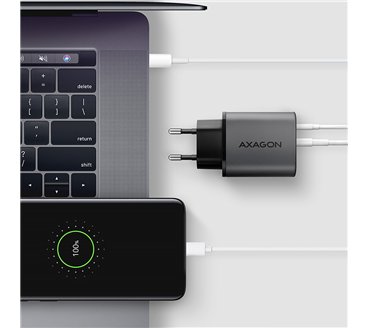 Axagon ACU-PQ67D chargeur d'appareils mobiles Universel Noir, Gris Secteur Charge rapide Intérieure