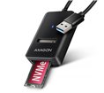 Adaptateur USB 3.2 Axagon ADM2-AM vers M.2 S-ATA/NVMe auto-alimenté