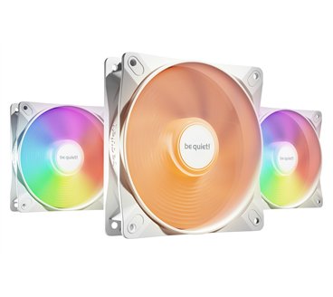 be quiet! Light Wings LX 120 mm PWM | Ventilateur PC ARGB White, Pack de 3