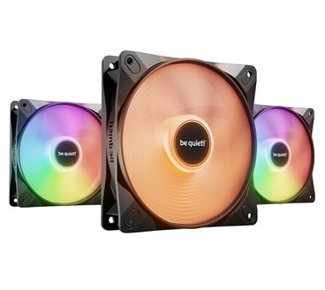 be quiet! Light Wings LX 120 mm PWM | Ventilateur PC ARGB high-speed, Pack de 3