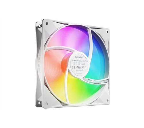Lot de 3 Ventilateurs de boitier be quiet! Light Wings LX RGB - 14cm (Blanc)