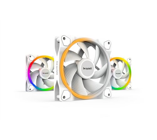 be quiet! Light Wings 120 mm PWM | Ventilateur PC ARGB White, Pack de 3