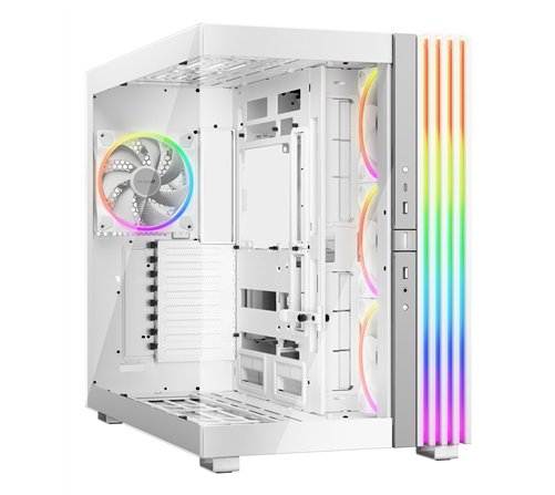 be quiet! Light Base 900 FX Blanc | Boîtier PC ARGB vitré, Mini ITX / Micro ATX / ATX / E-ATX / XL-ATX, 4 ventilateurs Light Win