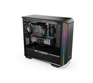 be quiet! Dark Base 701 Noir | Boîtier PC ARGB vitré, Mini ITX / Micro ATX / ATX / E-ATX / XL-ATX, 3 ventilateurs Silent Wings 4