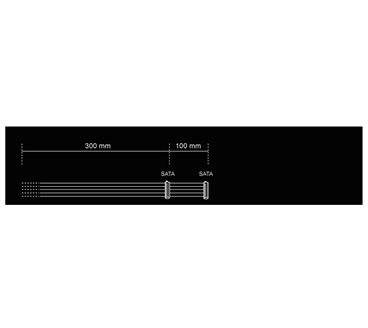 Cable Modulaire be quiet! CS-3420 - 2x S-ATA (Noir)