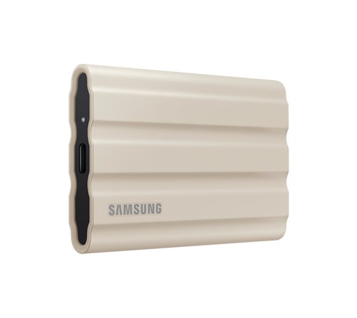 SSD EXT SAMSUNG T7 Shield 2000G Beige USB 3.2 Gen 2 Lecture 1050 Mo/s Ecriture 1000 Mo/s MU-PE2T0K/EU