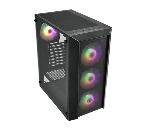 Boitier Moyen Tour ATX FSP CMT218 RGB avec panneau vitré (Noir)