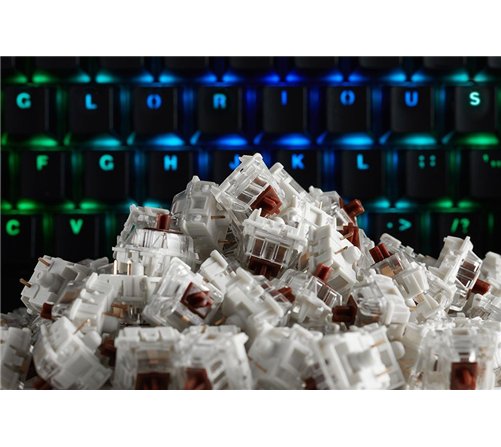 Jeu de 120 Switchs Gateron Brown pour clavier mécanique Glorious PC Gaming Race