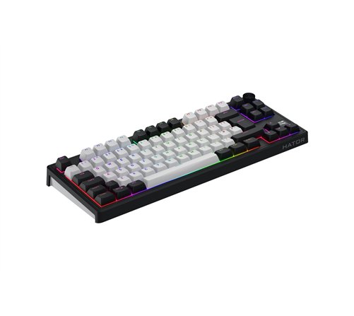 Clavier Gamer sans fil magnétique (Hator Aurum Linear) Hator Skyfall 80 Mag Ultima 8K TKL RGB (Noir)