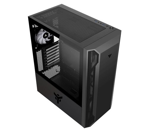 Boitier Moyen Tour ATX iTek Vertibra X210 RGB avec panneau vitré (Noir)