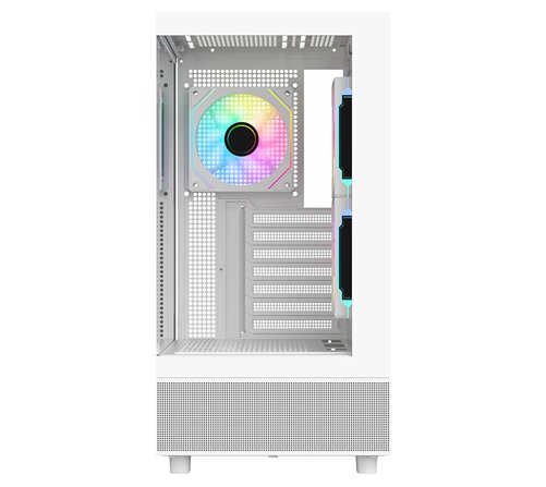 Boitier Moyen Tour ATX iTek Showbui 42 RGB avec panneaux vitrés (Blanc)