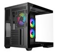 Boitier Moyen Tour ATX iTek Dark Cave DS RGB avec panneaux vitrés (Noir)