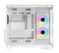 Boitier Moyen Tour ATX iTek Dark Cave DS RGB avec panneaux vitrés (Blanc)