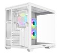 Boitier Moyen Tour ATX iTek Dark Cave DS RGB avec panneaux vitrés (Blanc)