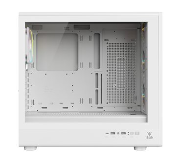 Boitier Moyen Tour ATX iTek Meshcore 36W ARGB avec panneau vitré (Blanc)
