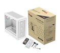 Boitier Moyen Tour ATX iTek Meshcore 36W ARGB avec panneau vitré (Blanc)