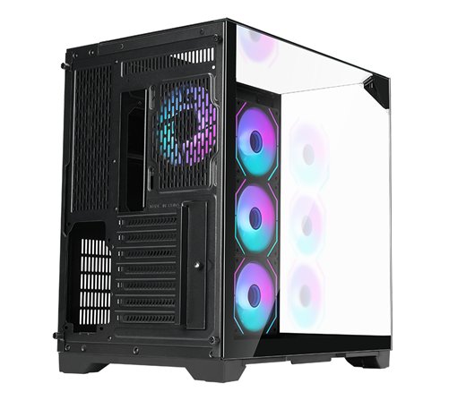 Boitier Moyen Tour ATX iTek Dark Cave Pano RGB avec panneaux vitrés (Noir)