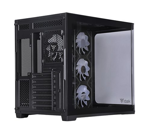 Boitier Moyen Tour ATX iTek Dark Cave Curved (Noir)