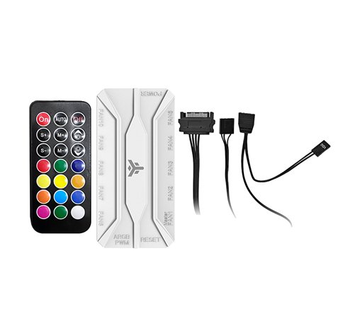 Boitier Moyen Tour ATX iTek Showbui Wave 82W ARGB avec panneaux vitrés (Blanc)