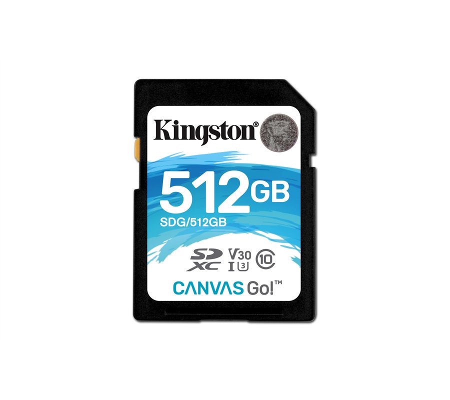 Carte mémoire SD Kingston Canvas Go! - 512Go