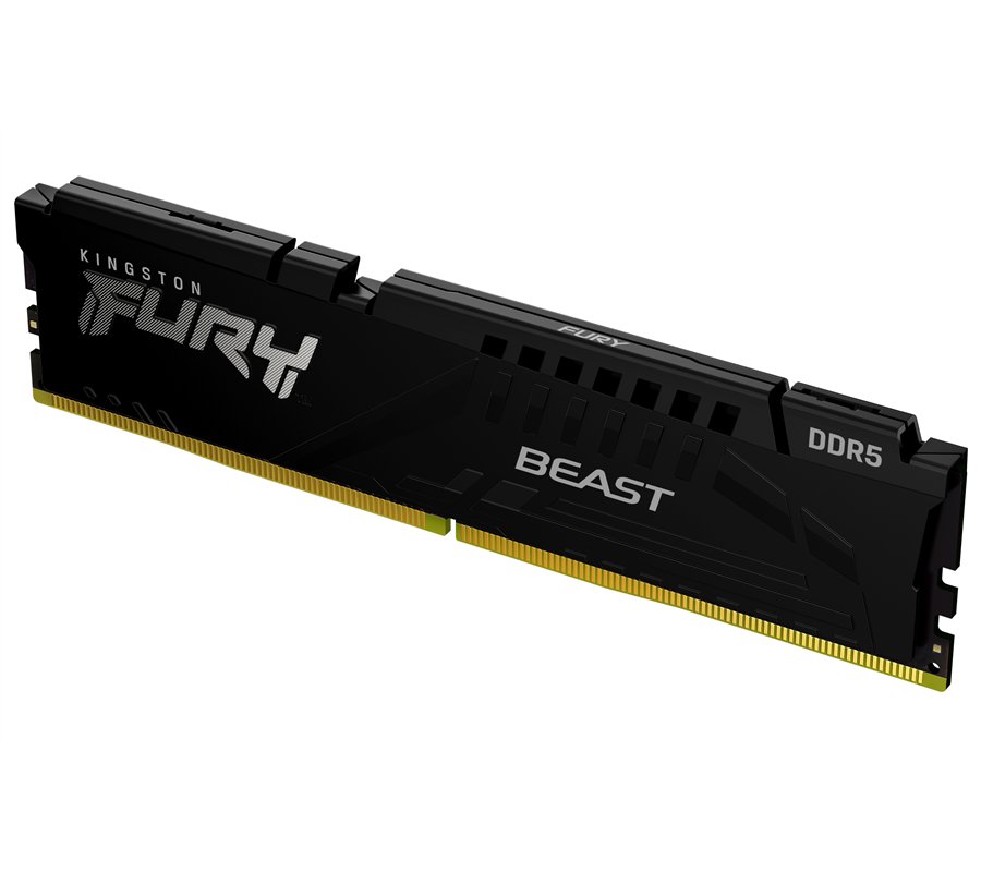 Barrette mémoire 32Go DIMM DDR5 Kingston Fury Beast 6000MHz CL36 (Noir)