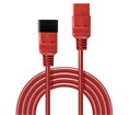 Rallonge câble d'alimentation Lindy IEC-320-C20 1m (Rouge)