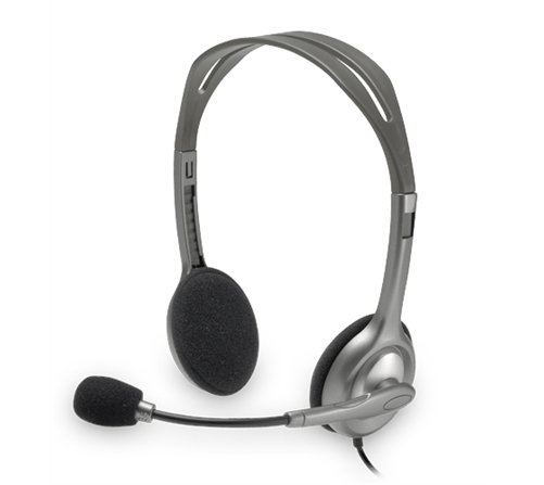 Casque Micro Logitech Headset H110 (Noir)