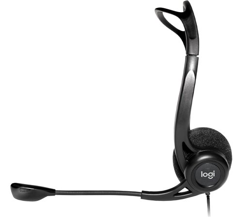 Casque Micro Logitech Headset PC 960 USB (Noir)