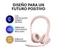 Casque Micro Logitech H390 (Rose)