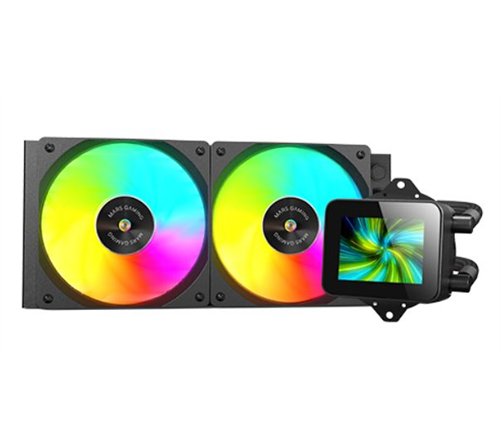 Mars Gaming MLVISION240 système de refroidissement d’ordinateur Processeur Refroidisseur de liquide tout-en-un 12 cm Noir