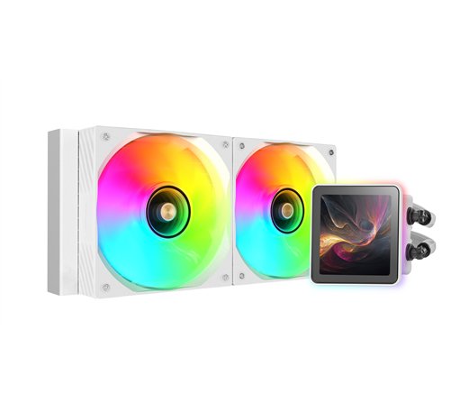 Mars Gaming ML-VISIONPRO240W Processeur Refroidisseur de liquide tout-en-un 12 cm Blanc 1 pièce(s)