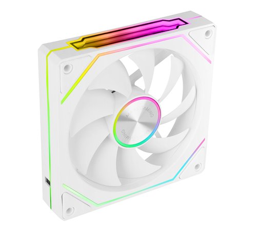Lot de 3 Ventilateurs boitier Mars Gaming MF-LinkFinity 2 RGB - 12cm (Blanc)