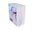 Boitier Moyen Tour ATX Mars Gaming MC-Volt RGB avec panneau vitré (Blanc)