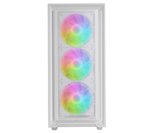 Boitier Moyen Tour ATX Mars Gaming MC-Air RGB avec panneau vitré (Blanc)