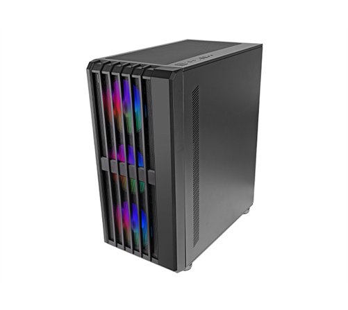 Boitier Moyen Tour ATX Mars Gaming MC-Vault RGB avec panneau vitré (Noir)