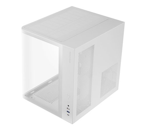 Boitier Moyen Tour ATX Mars Gaming MC-Curv avec panneaux vitrés (Blanc)