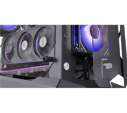 Boitier Moyen Tour ATX Mars Gaming MC-Edge avec panneaux vitrés (Noir)