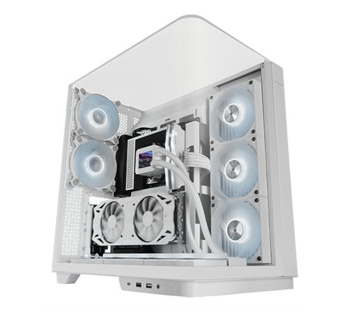 Boitier Moyen Tour ATX Mars Gaming MC-Infinio RGB avec panneaux vitrés (Blanc)