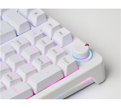 Clavier Gamer mécanique (Yellow Switch) Mars Gaming MKPro RGB (Blanc)