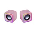 Enceintes Mars Gaming MSCube RGB (Rose)