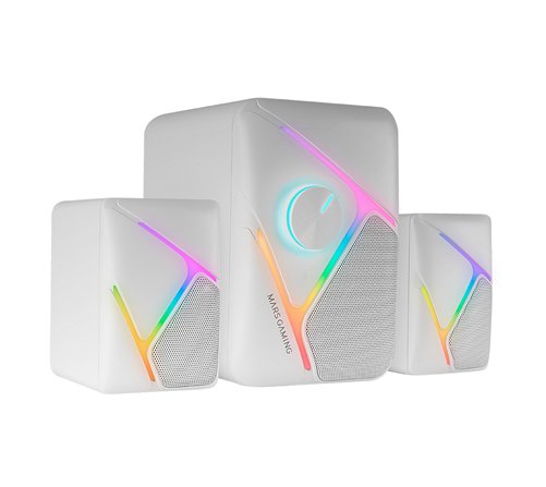 Enceintes Mars Gaming MS-H21 RGB (Blanc)