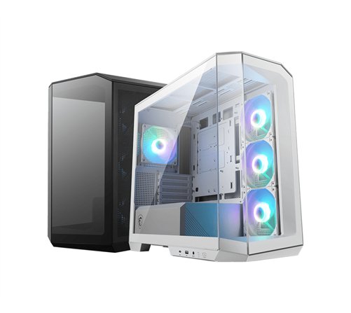 Boitier Mini Tour Micro ATX MSI Mag Pano M100R Project Zero RGB avec panneaux vitrés (Blanc)