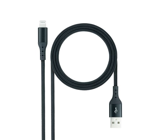 Nanocable 10.10.0401-COBK câble Lightning 1 m Noir