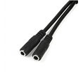 Adaptateur 2 x jack 3,5 (Mirco + Casque) vers 1 x Jack 3,5 (Noir)