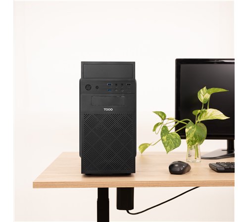 Boitier Mini Tour Micro ATX TooQ TQC-4701-SP + Alimentation 500W (Noir)