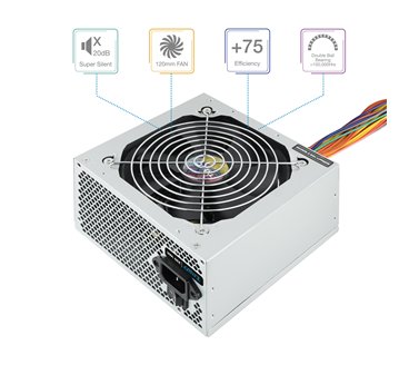 Alimentation ATX TooQ Apolo - 500W (Gris)