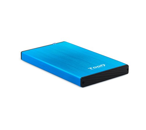TooQ TQE-2527BL Boîtier de disques de stockage Boîtier HDD Noir, Bleu 2.5"