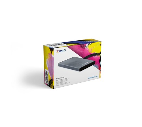 Boitier externe USB 3.1 TooQ TQE-2527 - S-ATA 2,5" (Gris)