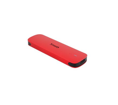 TooQ TQE-2201R Boîtier de disques de stockage Enceinte ssd Rouge M.2
